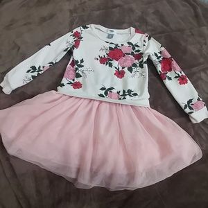5T Floral Sweater Dress